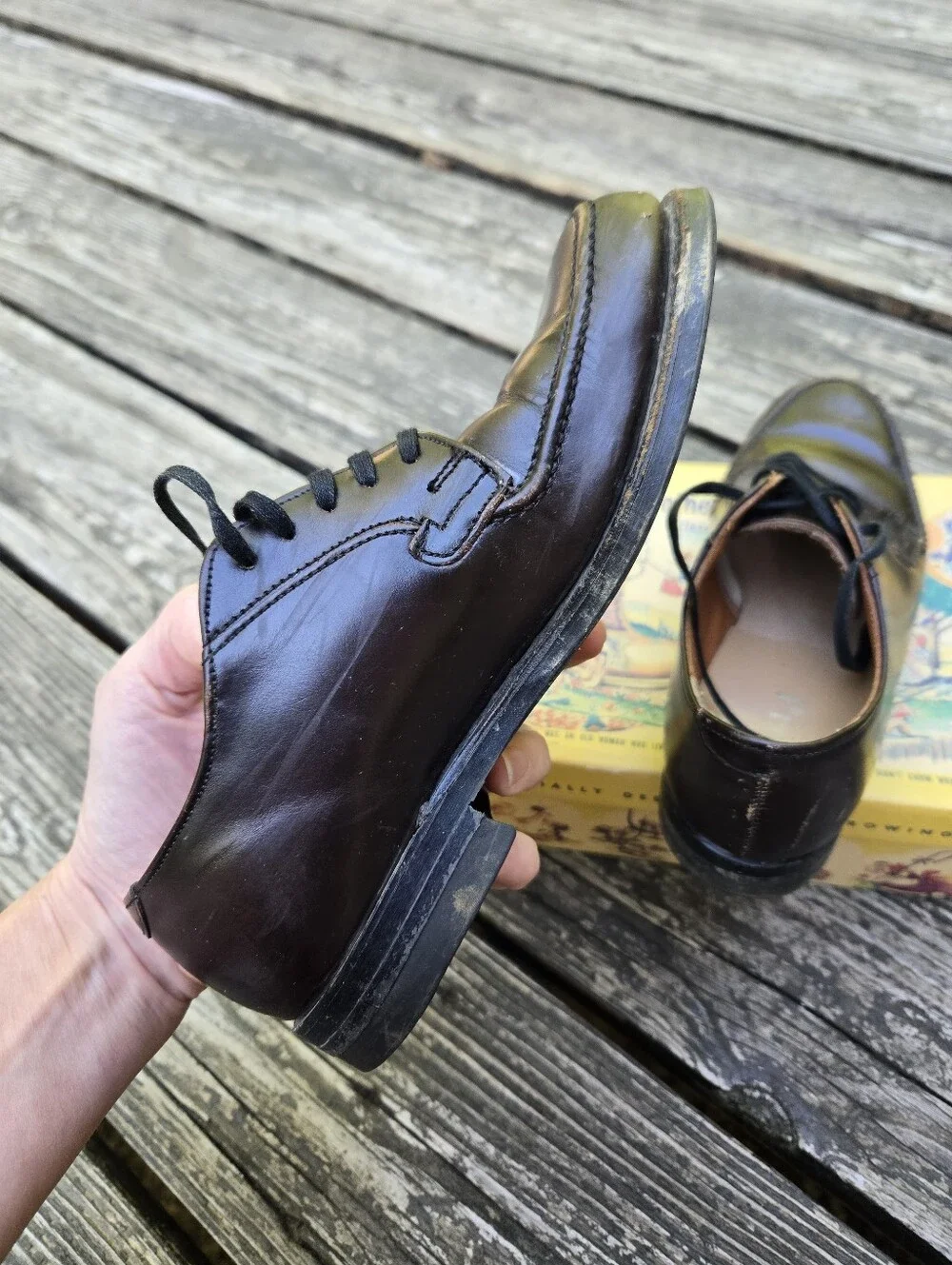 Vintage 1954 Mother Goose Shoes with Original Box